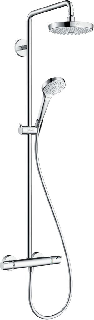 CROMA SELECT S180 SHOWERPIPE WH/CP **eco***