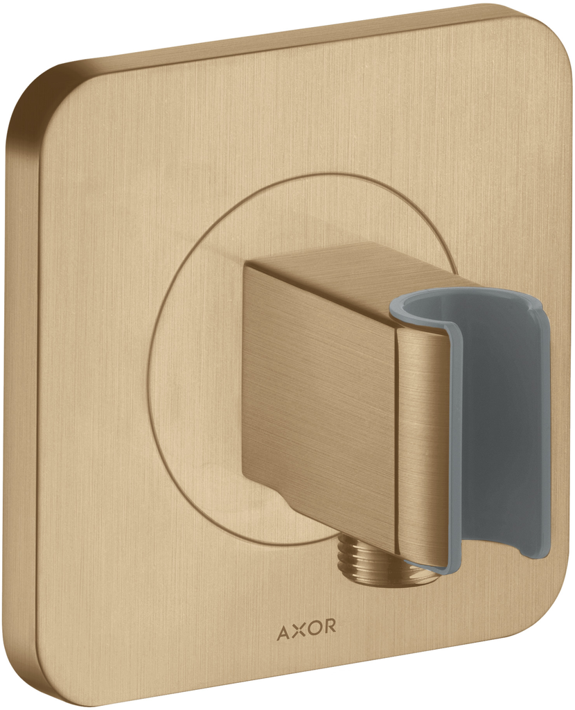 CitterioE Fixfit Shower Outlet Elbow Smooth Square Brushed Bronze