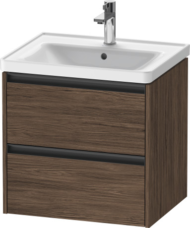 D-Neo.600 Drawer2=Ketho 584 Walnut Dark