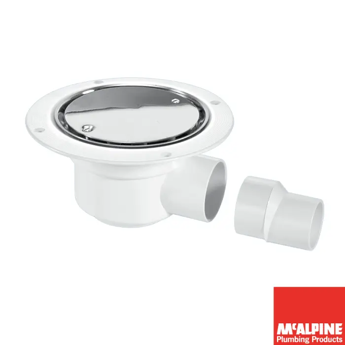 McA Wetroom Gully+Vinal SS SideLet Round🅼ᶜ TSG50SS