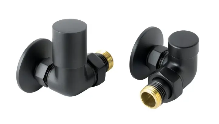 Vos Rad Valve Corner Pair Matt Black
