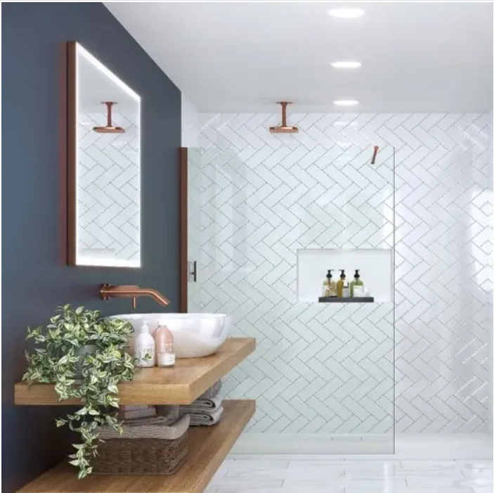 Merlyn Wetroom Panel 1200 8mm ✶BruBronze