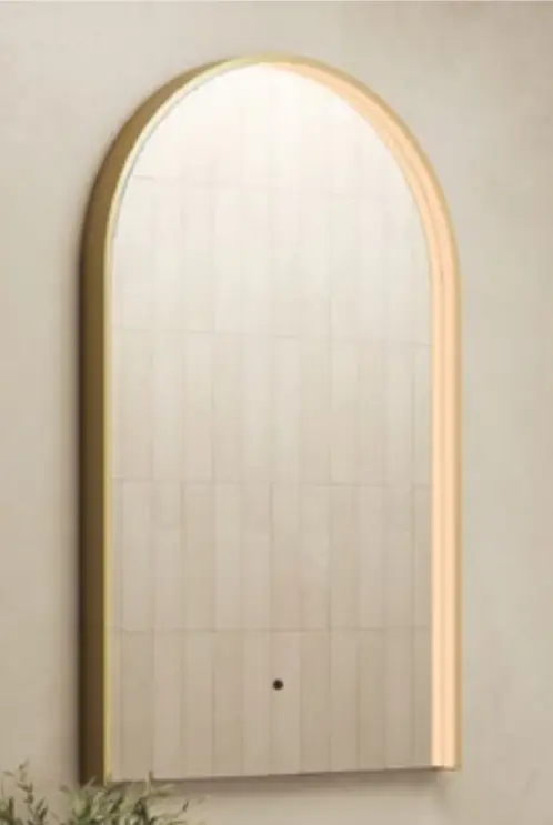 [47Ml.MLMIBOD50BB] Boden 500wX800h Arced Led ◈BruBrass