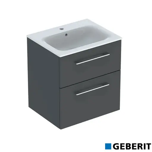 [4760Gb.501237] Selnova 600 Basin + Vanity Drw2 Lava ⫒04