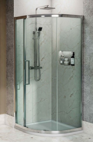 [43Q1081Lk.WAVRSD108S] Wave6-8 Offset 1000x800 1Door ◭Chr 6/8mm 