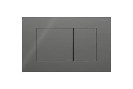 Sigma40 square glass flush plate lava