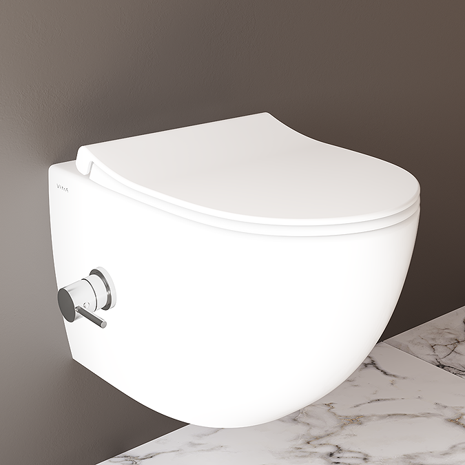 [451CvFree.FE322 BWS] Free Toilet Wall Hung Rimless * Backwash * With Stopcock