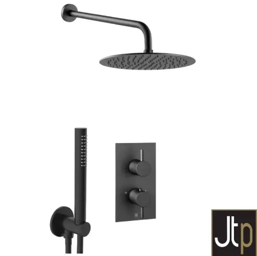 Vos Shower Combination 2 Outlet Matt Black1