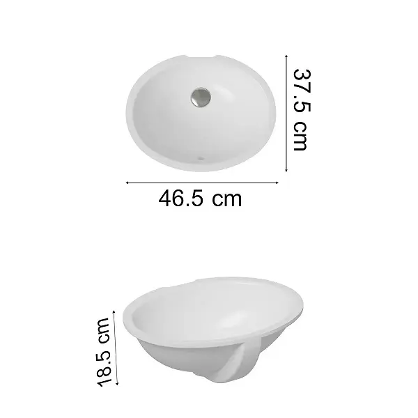[46D42Vt.6039B0030012] S20 420 Under Mount Oval Basin 420x325