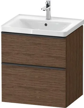 D-Neo.600 Drawer2 580 Walnut/Blk