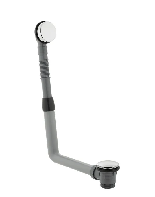 [414KVd.WG-1389-RO-CP] Bath Waste Click+Removable Hair Catcher ◭Chr