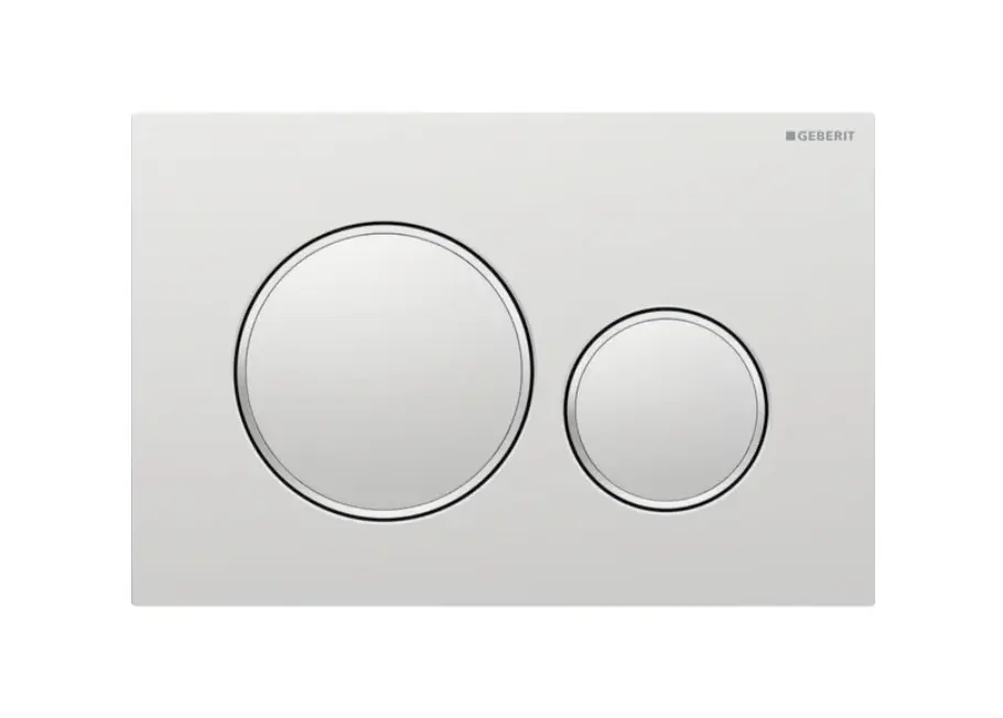 Sigma 20 Round Flush Plate Matt/CP/Matt