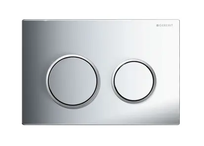 Omega 20 Round Dual flush plate Cp/Matt