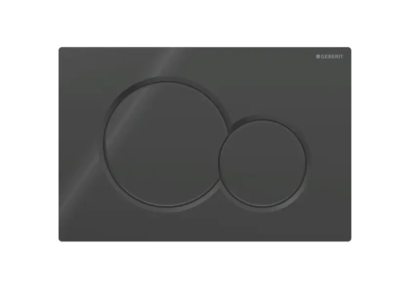 [459Gb.115770DW5] Sigma01 Round Flush Plate Black