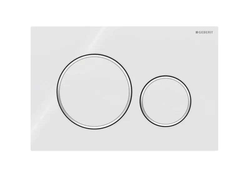Sigma 20 Round Flush Plate Wh/CP/Wh