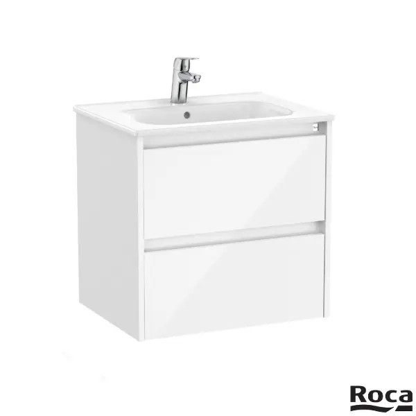 Tenet 600 Basin+Unit Drw2 Gloss White