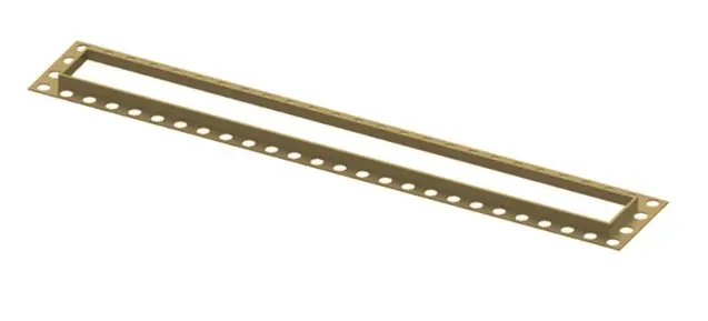 Linear 600 Finishing Trim Brushed Brass