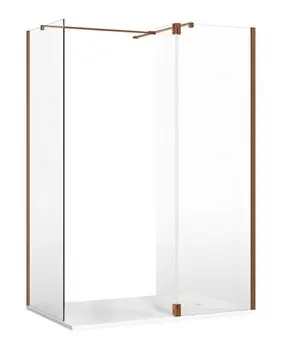 Deflector Panel 180* Hinges Brushed Bronze