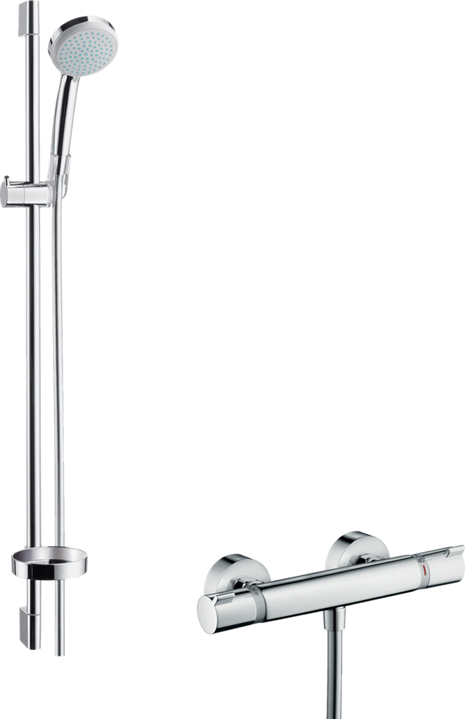 Croma 100 Therm Mixer + shower rail 90 cm