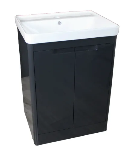 Rio 600 Floor Unit+Basin WP Grey Dark
