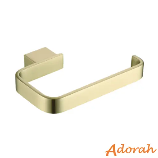 Deco Toilet Roll Holder Brushed Brass