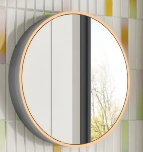 [47Ml.MSCACYR60GR] Cyrus60 ⌀620 Mirror Cab Grey Frame