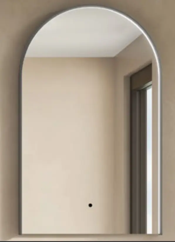 Boden 500wX800h Arced Led ▣Gunmetal   