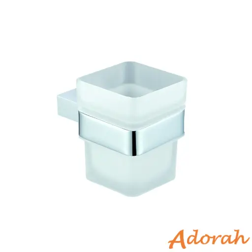 Deco Square Tumbler Holder chr