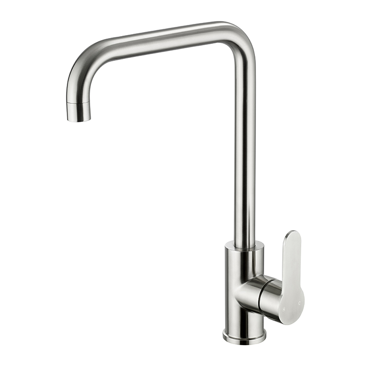 [32SJt.IX183] Inox Sink Mixer Single Lever Square SS