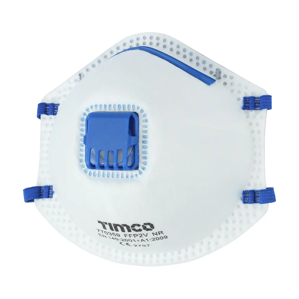 [93DDMV10] DUST MASK pk3 FFP2 Moulded with Valve 770045