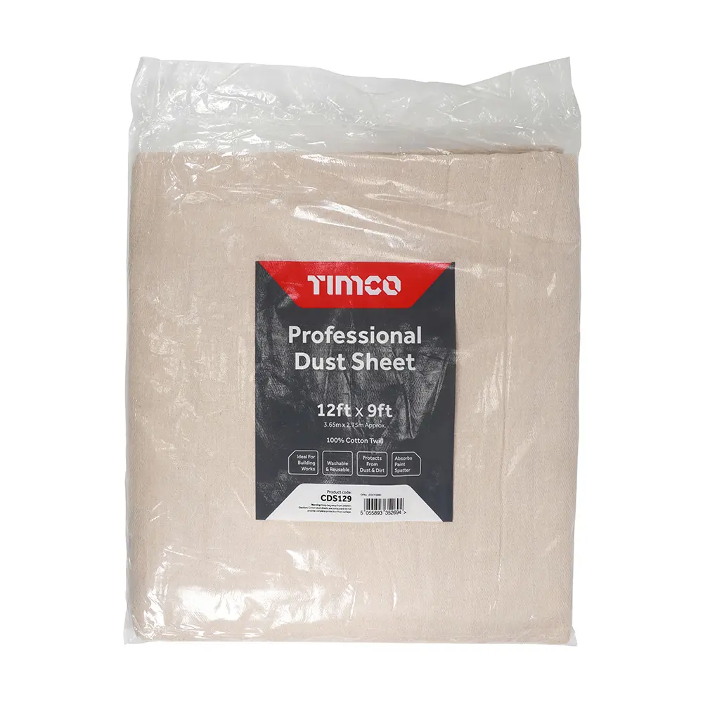 [93DUST/S.12*9] Dust Sheet Cotton 9x12