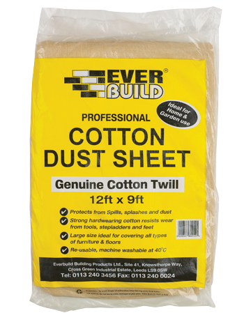 Dust Sheet Cotton 9x12