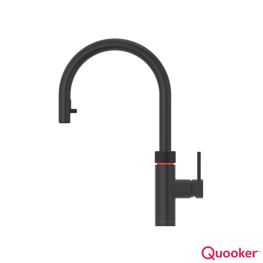 [34Q3.FLEX3.BK] Quooker Tap *3In1* Black Flex Pullout - Tap + PRO3-EQ B tank