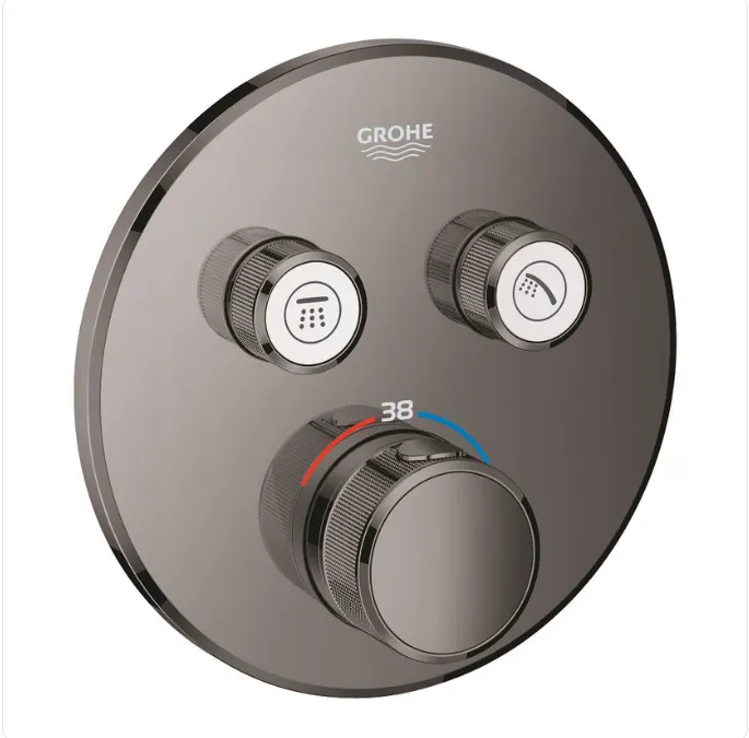 [425Gr.29119A00] Smart Therm 2Way Round Trim Hard Graphite