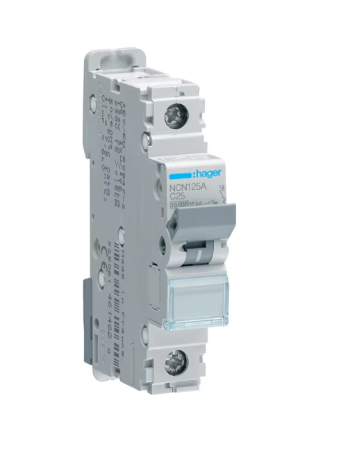 MCB 25A C 10KA 1P NCN125A