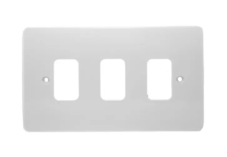 [25MKGA.1x3] Grid 3g Cover Mk Wh K3633WHI