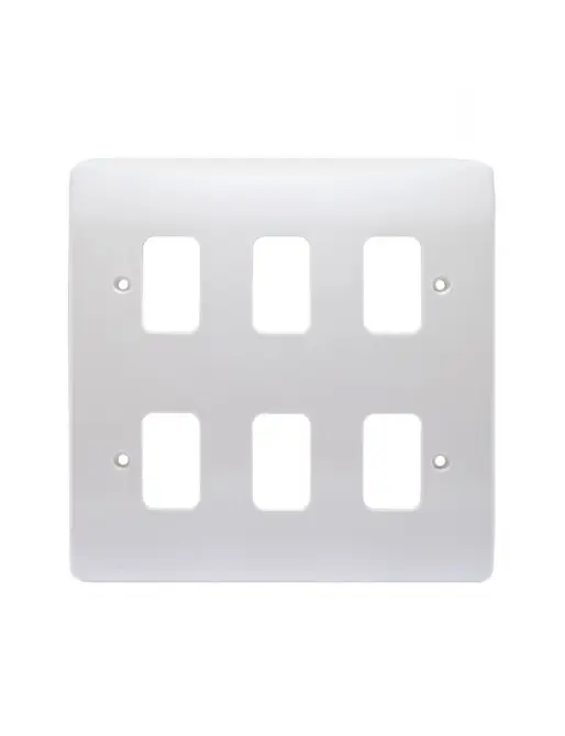[25MKGA.2x3] Grid 6g Cover Mk Wh K3636
