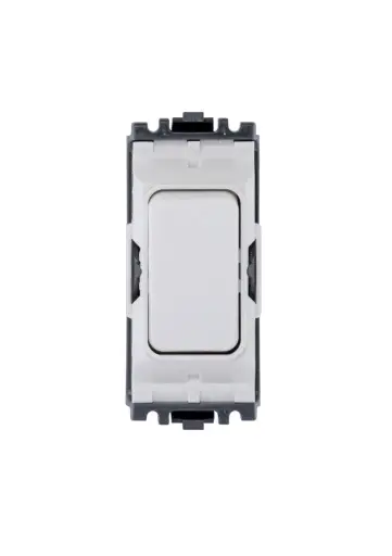 Grid Plus 20A DP Appliance Plain Rocker Whi K4896WHI