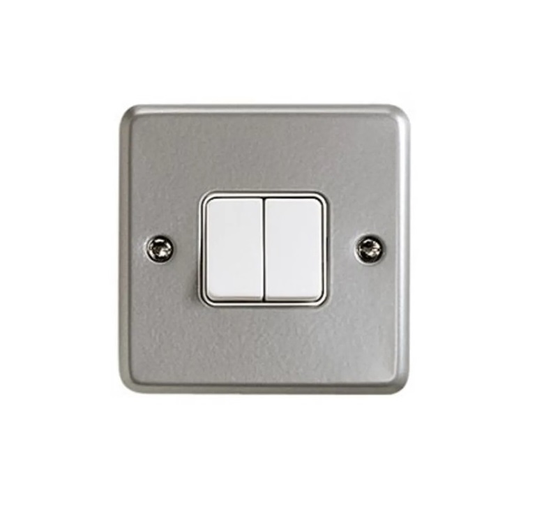 [25MCMK,12] Switch 2g 2w MetalClad K3592ALM