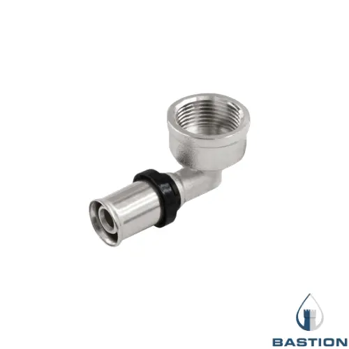 [11LB20NB4] AL.U-Press 20x1/2" Female Iron Elbow BN