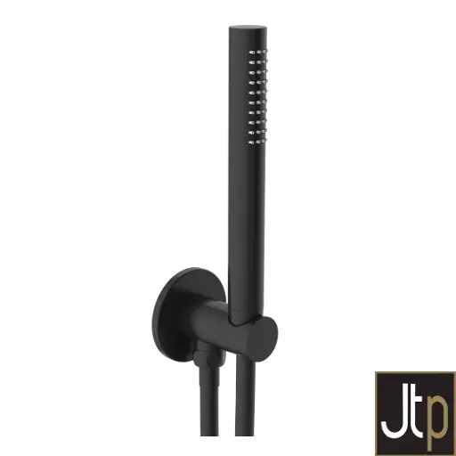 [426LKJt⦾28ROUND/WS/MB] Shower outlet Handset Kit●MattBlack