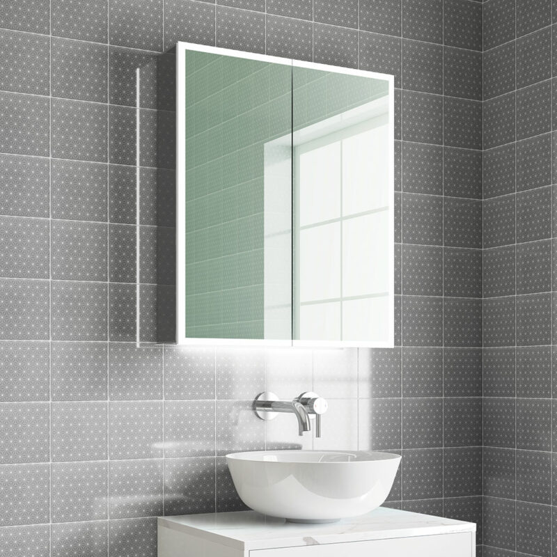 [47Ml.MLCAMAY60] Maya60 600x700 2Dr Mirror Cabinet