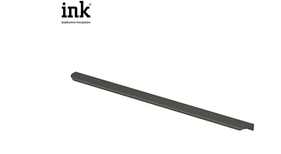 Base Unit Handle 400 brushed metal black