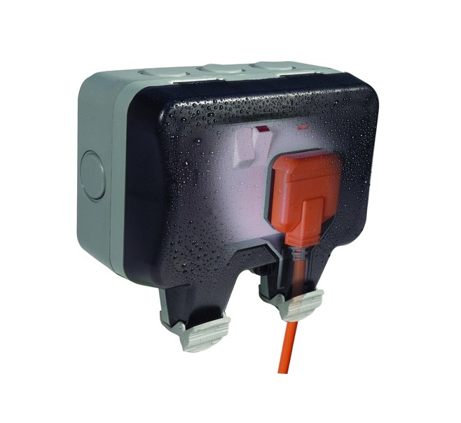 Socket 2g iP66 Grey BG wp22