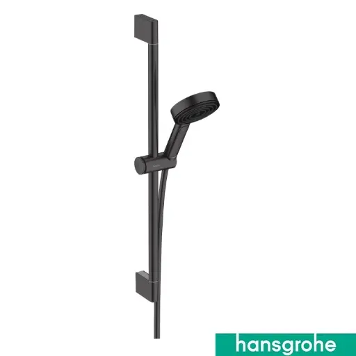 [426KHg.24160670] Pulsify Select Shower Rail Kit Black Matt
