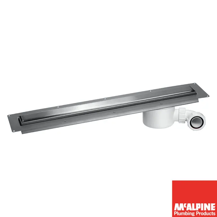 [432W🅼ᶜCD800-O-B] McA Wetroom Linear 80cm Brushed Slim🅼ᶜCD800-O-B