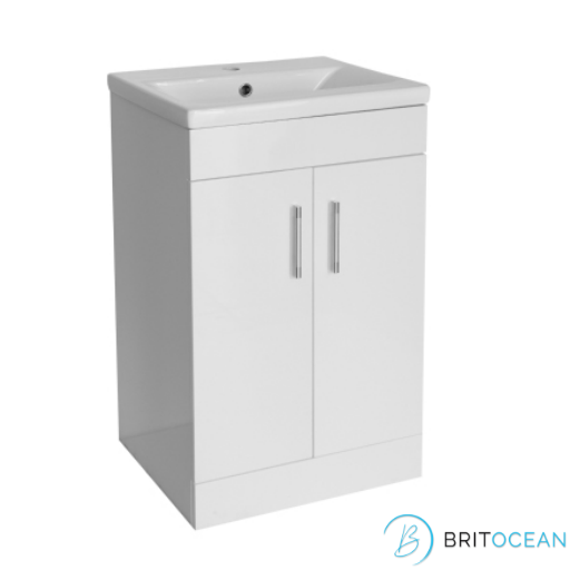 Flair 520 Basin + Unit Floor White