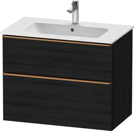 D-Neo 810 Unit Drw2 Black Oak/Bronze Me830