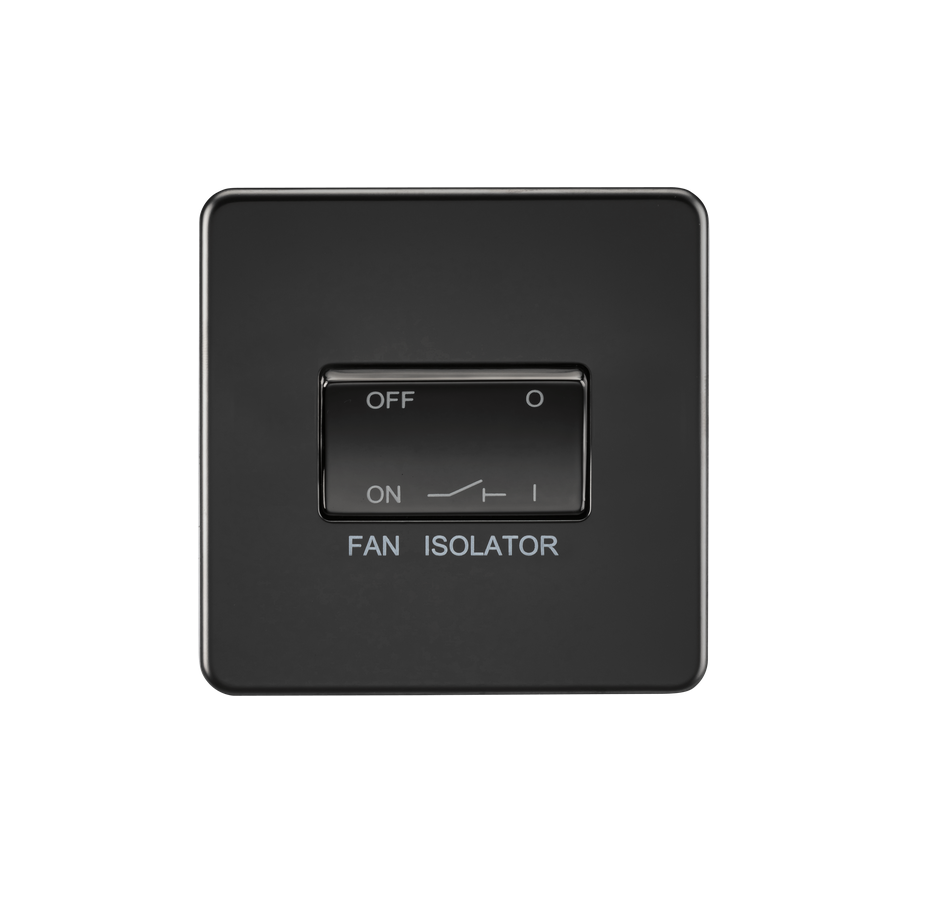 [25MLCMb.1F] ML ScrLess BLk.Matt Fan Iso 3pole SF1100MBB