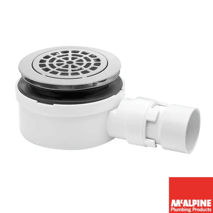 [413TMc.ST90CPB-P-53] Shower Waste/Trap Large Flat 53mm (Shallow)🅼ᶜST90CPB-P-53 